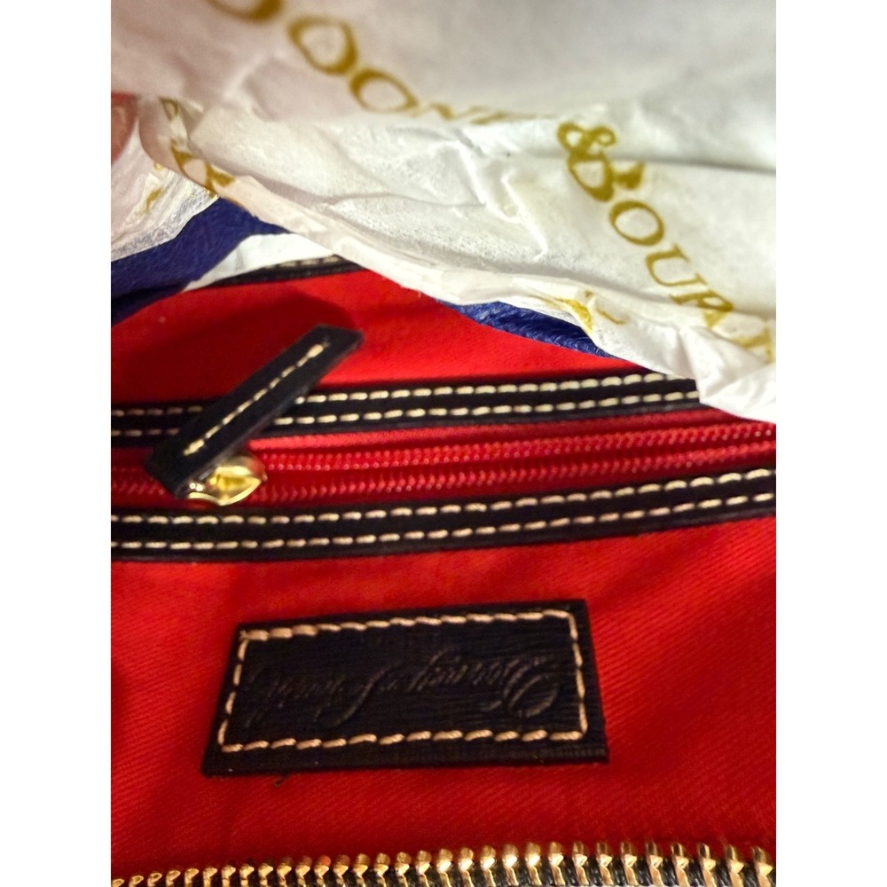 Dooney & Bourke Black Saffiano Leather Kimberly Adjustable Shoulder Bag - Picture 4 of 12